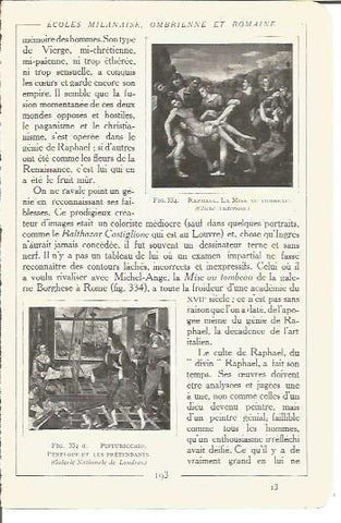 LAMINA V00192: Pinturas por Rafael y Pinturicchio