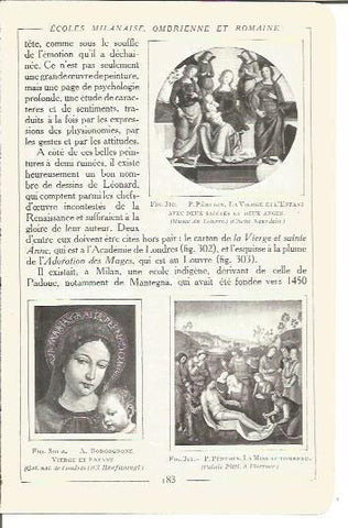 LAMINA V00187: Pinturas por P. Perugin y A. Borgognone