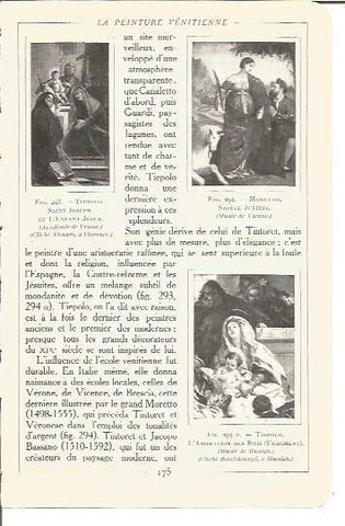 LAMINA V00183: Obras por Moretto y Tiepolo
