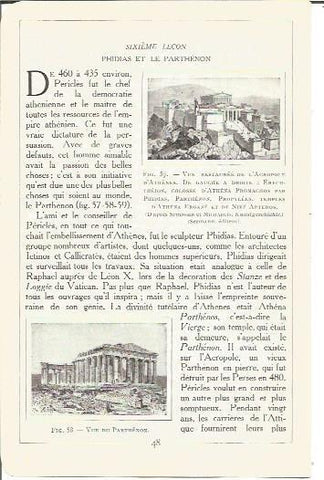 LAMINA V00125: Vistas de la Acropolis de Atenas