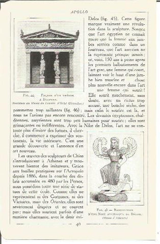 LAMINA V00121: Fachada del Tesoro de Delfos
