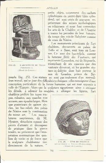 LAMINA V00117: Estatuas de Gudea de la antigua Tello, Irak