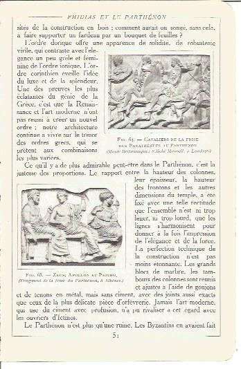 LAMINA V00127: Fragmento friso Partenon Zeus y Apolo, Atenas