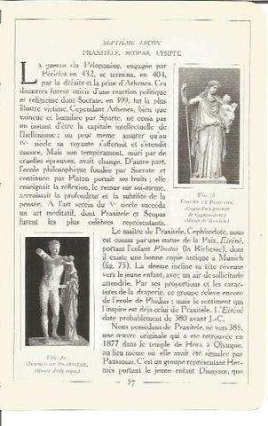 LAMINA V00130: Escultura de Hermes por Praxiteles