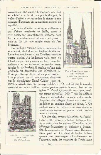 LAMINA V00152: Catedral de Chartres y de Reims, Francia