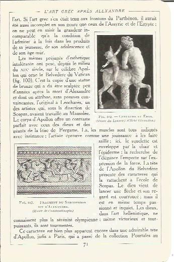 LAMINA V00137: Centauro y Eros, Museo del Louvre, Paris