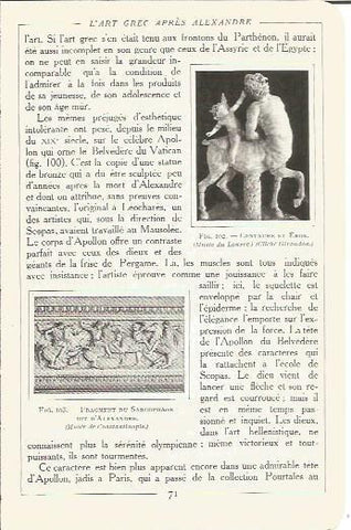 LAMINA V00137: Centauro y Eros, Museo del Louvre, Paris