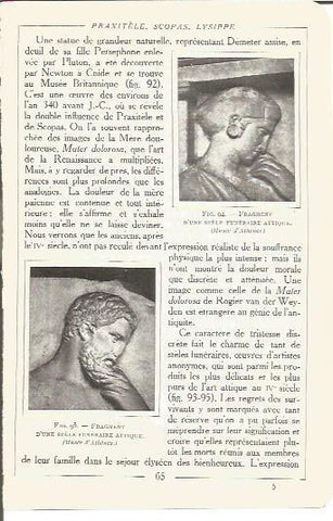 LAMINA V00134: Fragmento estela funeraria atica, Museo de Atenas