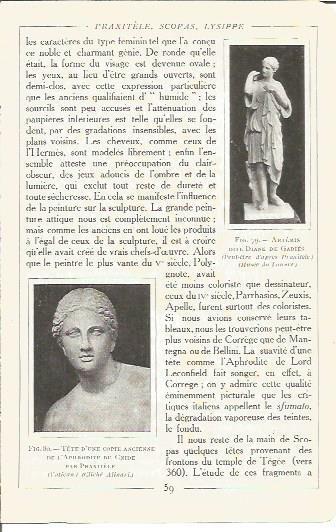 LAMINA V00131: Esculturas por Praxiteles