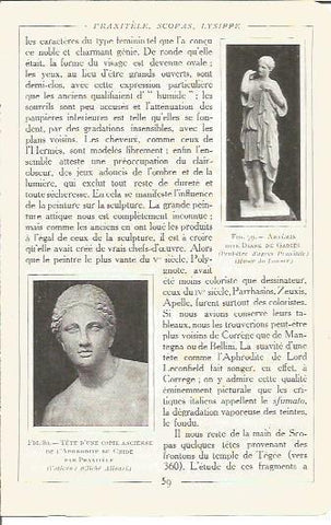 LAMINA V00131: Esculturas por Praxiteles