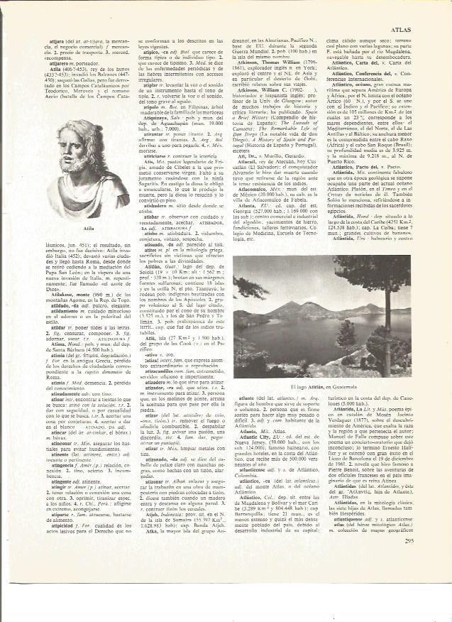 LAMINA V00930: Lago Atitlan en Guatemala