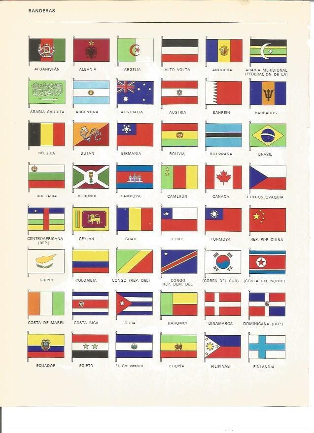 LAMINA V00944: Banderas