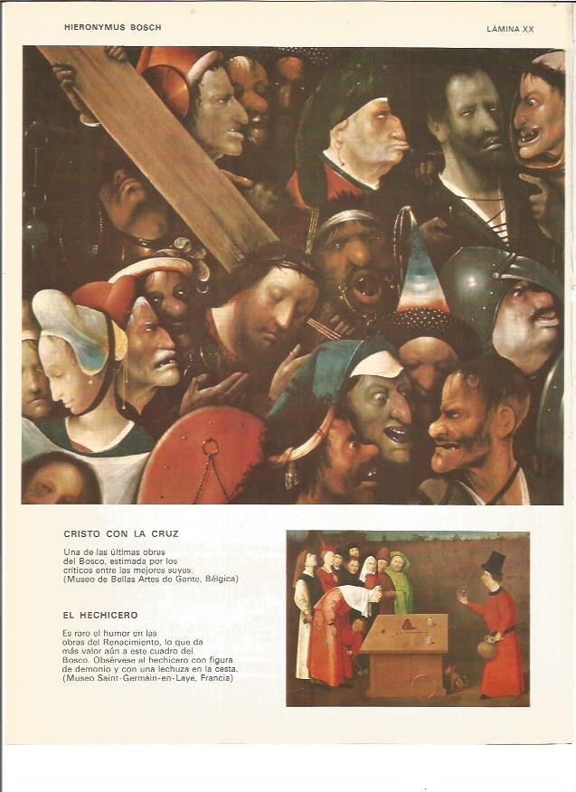 LAMINA V00946: Cristo con la Cruz y El Hechicero por El Bosco
