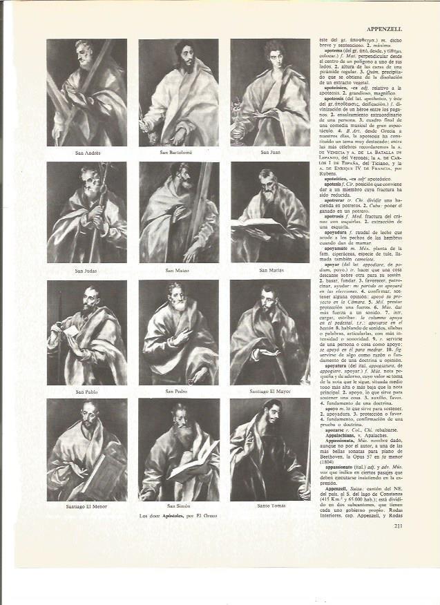 LAMINA V00915: Los doce Apostoles por el Greco