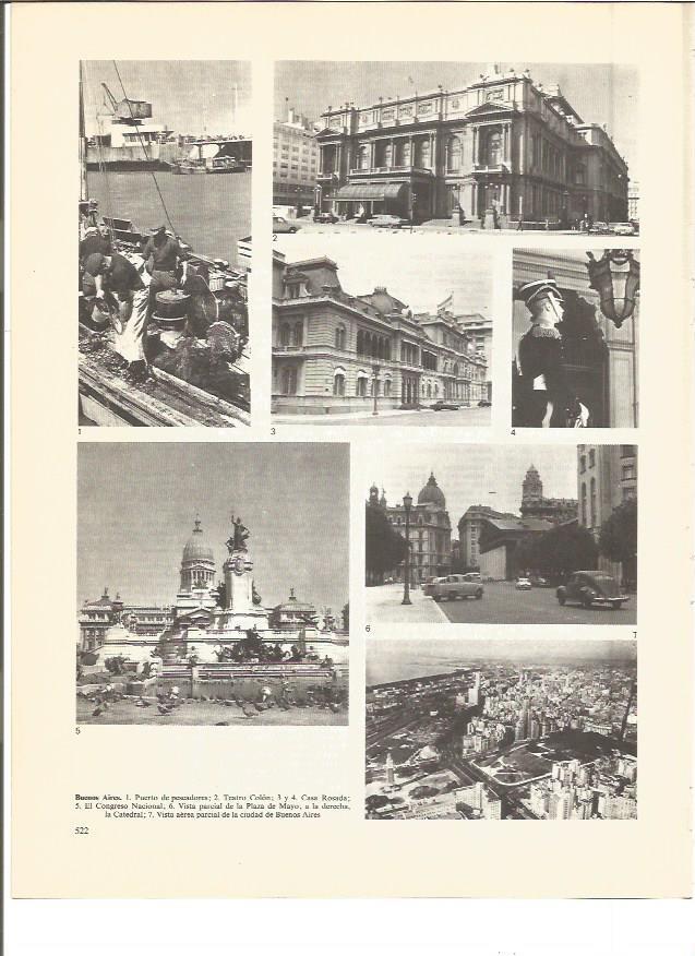 LAMINA V00978: Vistas varias de Buenos Aires