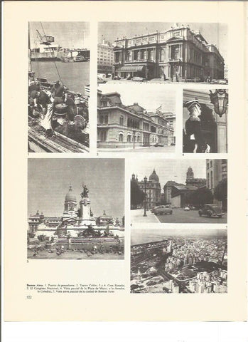 LAMINA V00978: Vistas varias de Buenos Aires