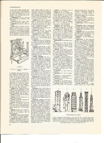 LAMINA V00991: Campanarios italianos
