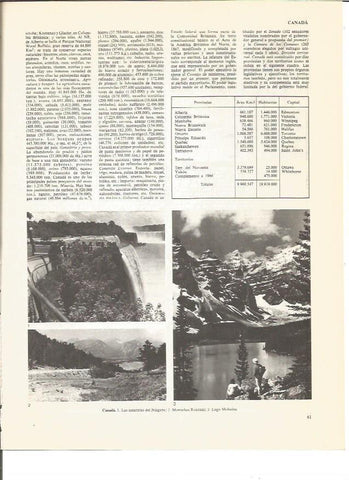 LAMINA V00994: Vistas varias de Canada