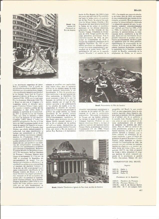 LAMINA V00976: Fotos varias de Brasil