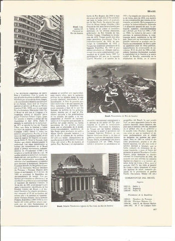 LAMINA V00976: Fotos varias de Brasil