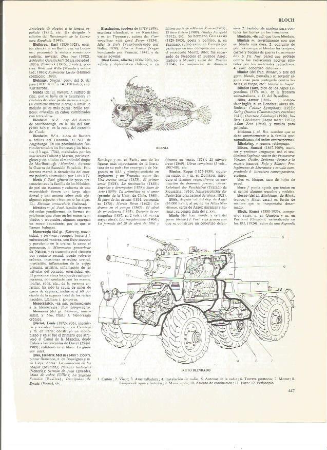 LAMINA V00968: Partes de un auto blindado