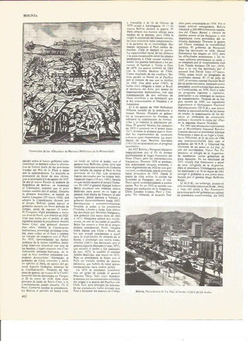 LAMINA V00971: Panoramica de La Paz, Bolivia