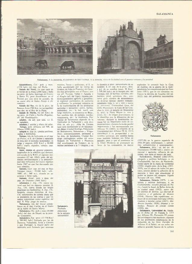 LAMINA V00807: Escudo y vistas varias de Salamanca