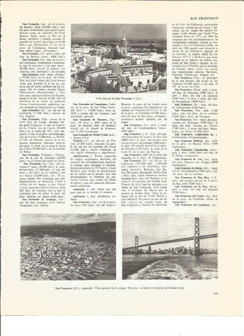 LAMINA V00813: Vistas del Golden Gate y la ciudad de San Francisco, Estados Unidos
