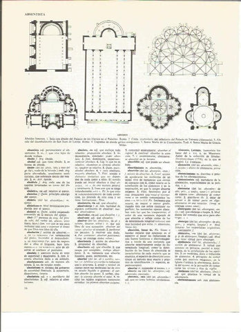 LAMINA V00888:  Plantas de absides famosas