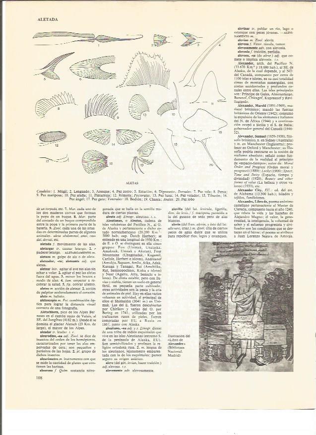 LAMINA V00898: Ilustracion del Libro de Alexandre