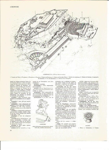 LAMINA V00890: Reconstruccion de la Acropolis de Atenas