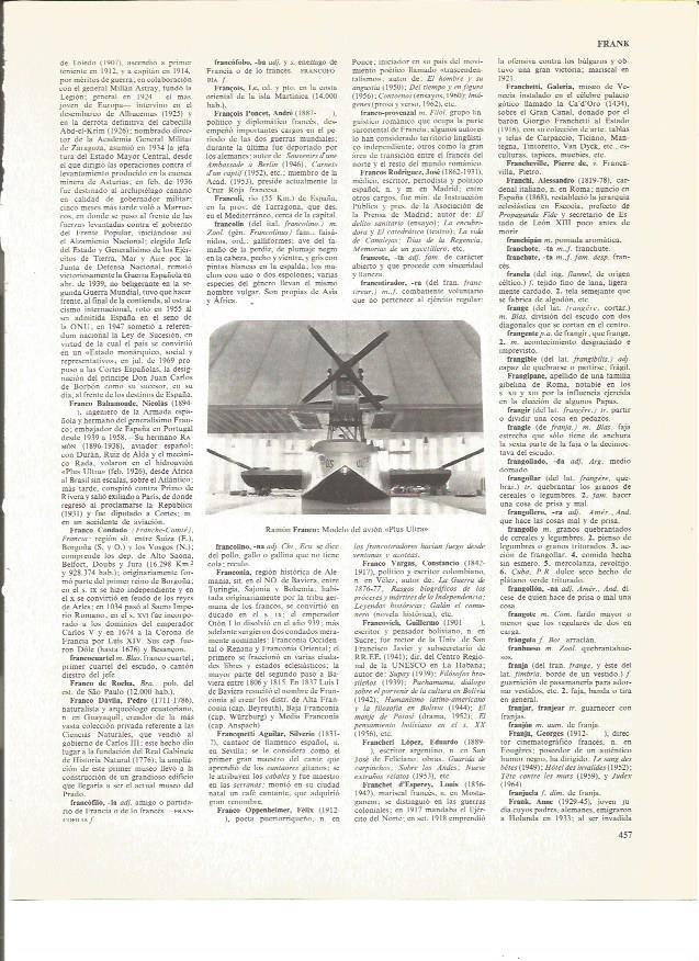 LAMINA V00872: Modelo del avion Plus Ultra por Ramon Franco