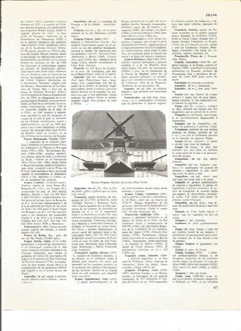 LAMINA V00872: Modelo del avion Plus Ultra por Ramon Franco