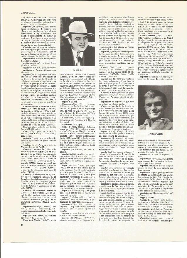 LAMINA V01000: Al Capone y Truman Capote