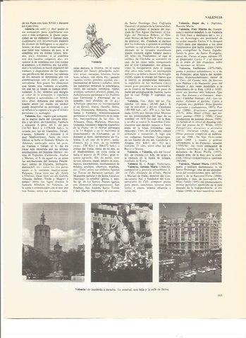 LAMINA V01126: Escudo y vistas varias de Valencia, España