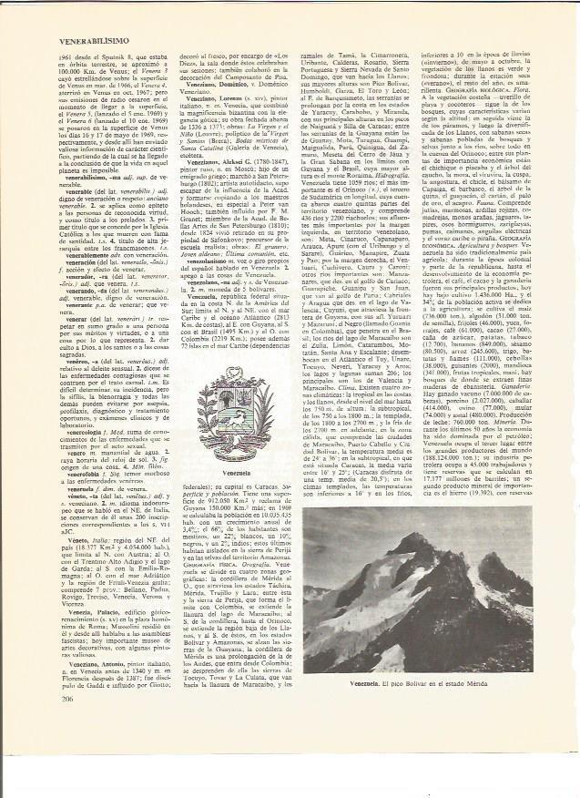 LAMINA V01121: Escudo y el Pico Bolivar, Venezuela