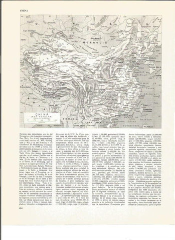 LAMINA V01110: Mapa de China