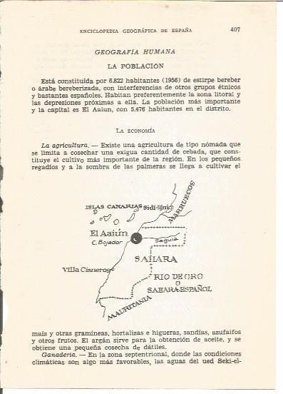 LAMINA V01182: Mapa Rio de Oro o Sahara Español