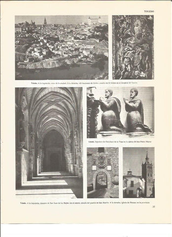 LAMINA V01150: Vistas varias de Toledo