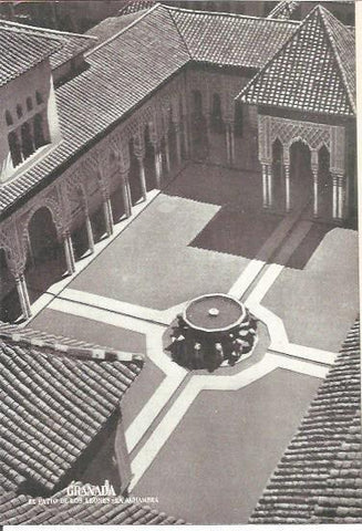 LAMINA V01158: El Patio de los Leones en La Alhambra, Granada