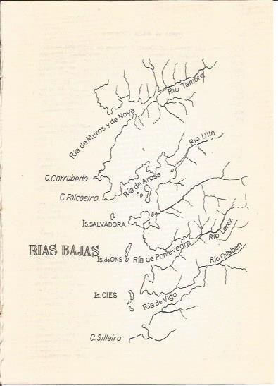 LAMINA V01164: Mapa de la Rias Bajas, España