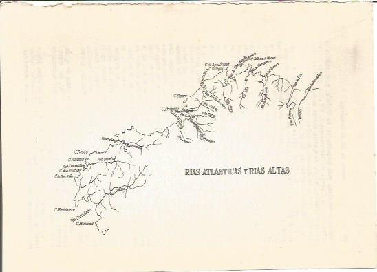 LAMINA V01165: Mapa de las Rias Atlanticas y Rias Altas, España
