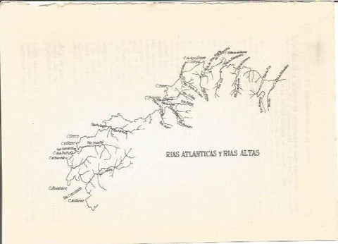 LAMINA V01165: Mapa de las Rias Atlanticas y Rias Altas, España