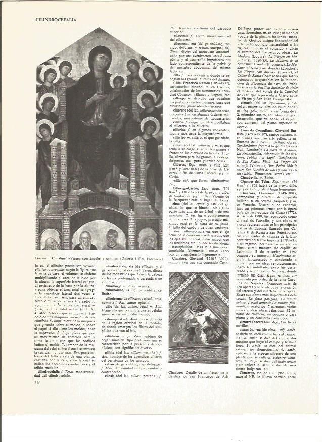 LAMINA V01032: Virgen con angeles y santos por Giovanni Cimabue