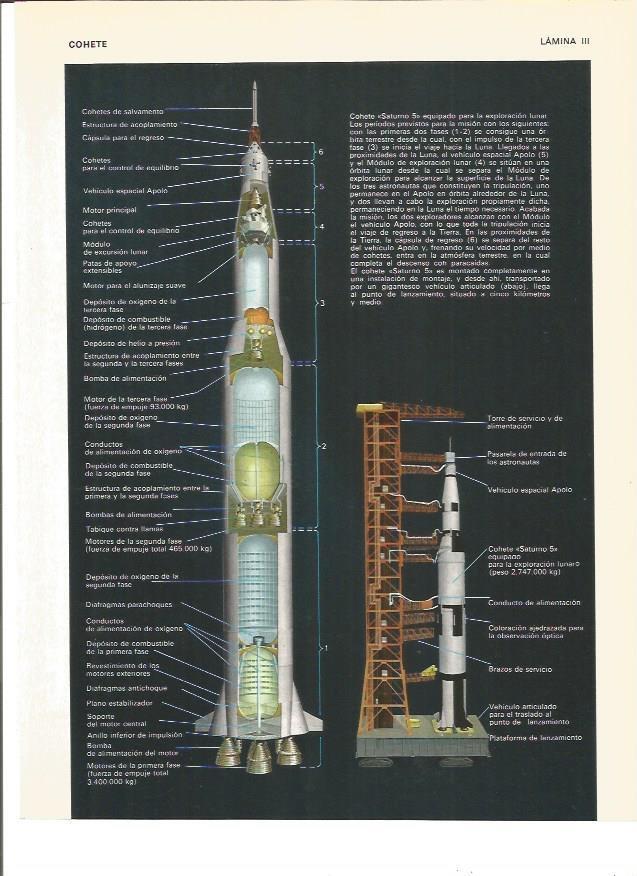 LAMINA V01023: Cohete Saturno 5