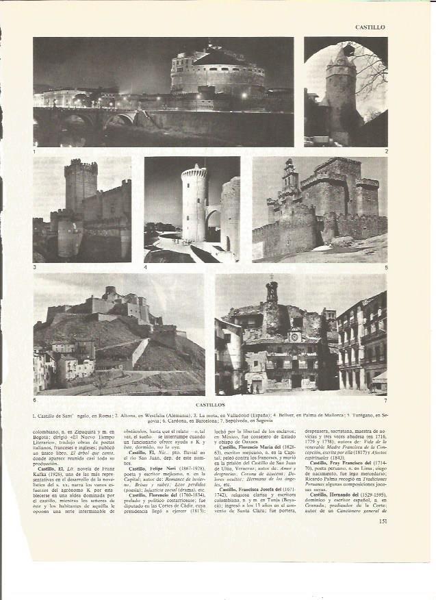 LAMINA V01013: Vistas varias de Castillos en Europa
