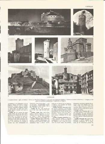 LAMINA V01013: Vistas varias de Castillos en Europa