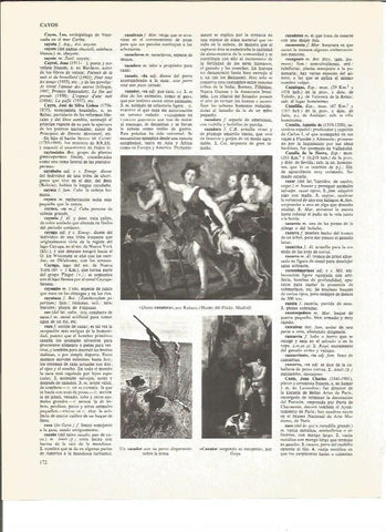 LAMINA V01020: Diana Cazadora por Rubens y Cazador cargando su escopeta por Goya