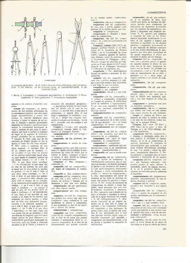 LAMINA V01054: Modelos de compases