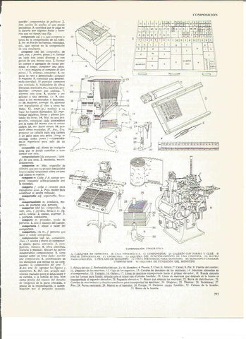 LAMINA V01055: Composicion tipografica